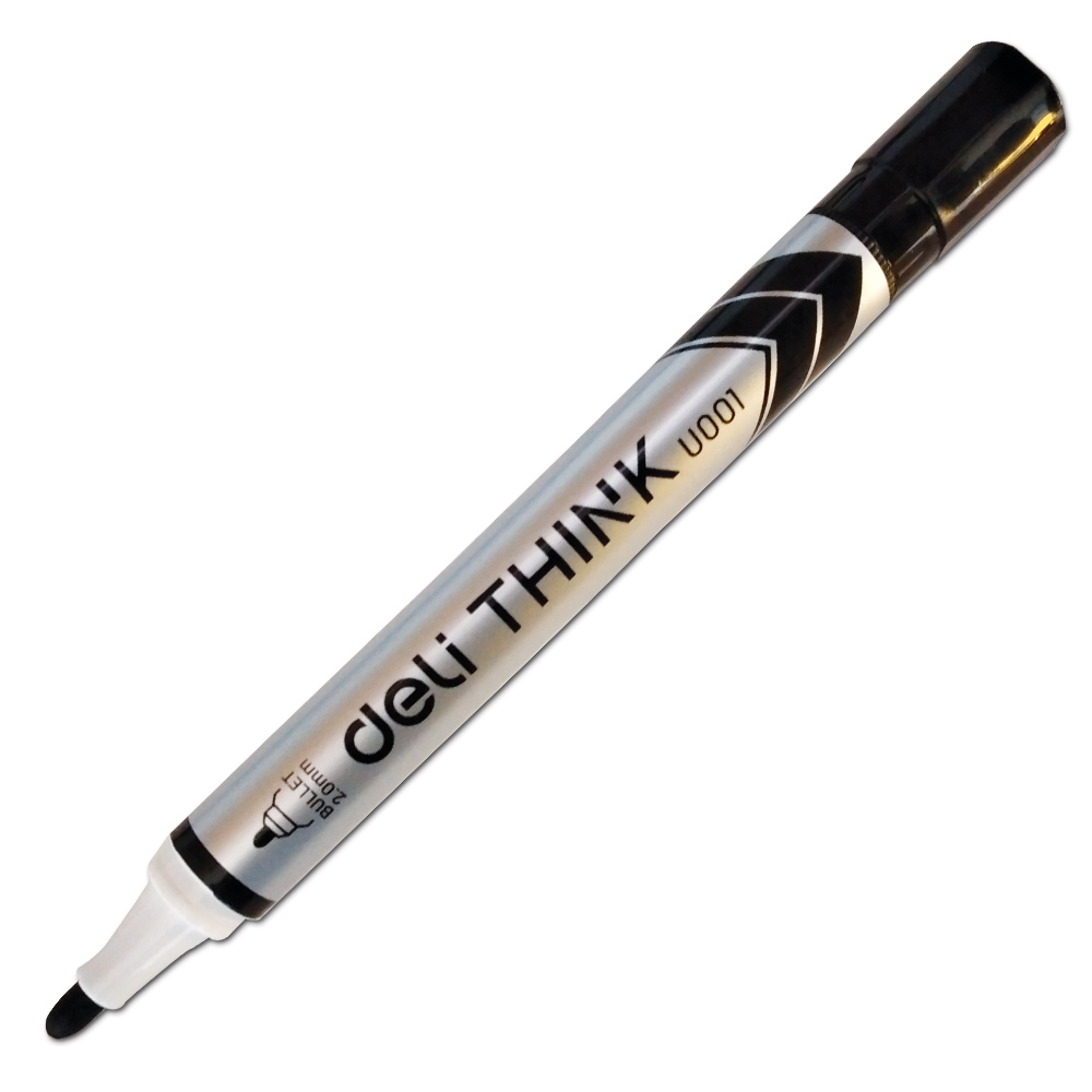 Whiteboard Marker Think Ref U00120 Black, 2.0mm Acrylic Deli – MyAcademia