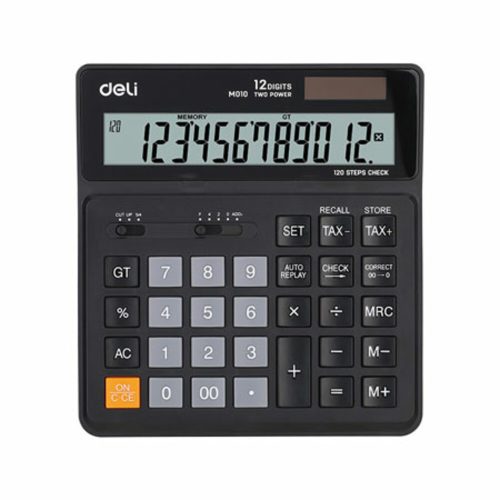 Desktop Calculator Ref M01020
12 Digits, W160*D150mm, Black
Deli