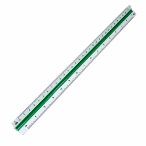 Plastic Reduction Scale Ruler Mars Ref 561 98-2 Triangular White ...