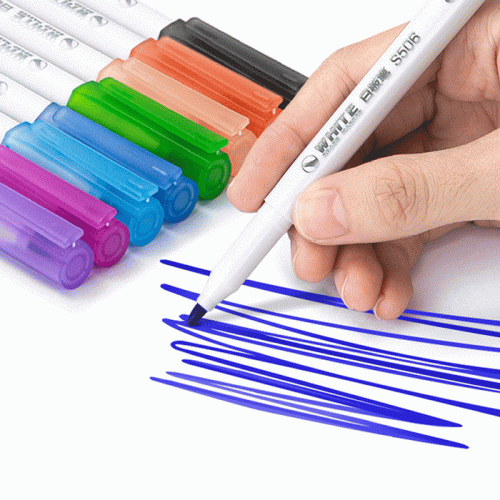 Whiteboard Marker Ref S504
Bullet Tip: 1mm, 8 Colors
Deli - Image 2