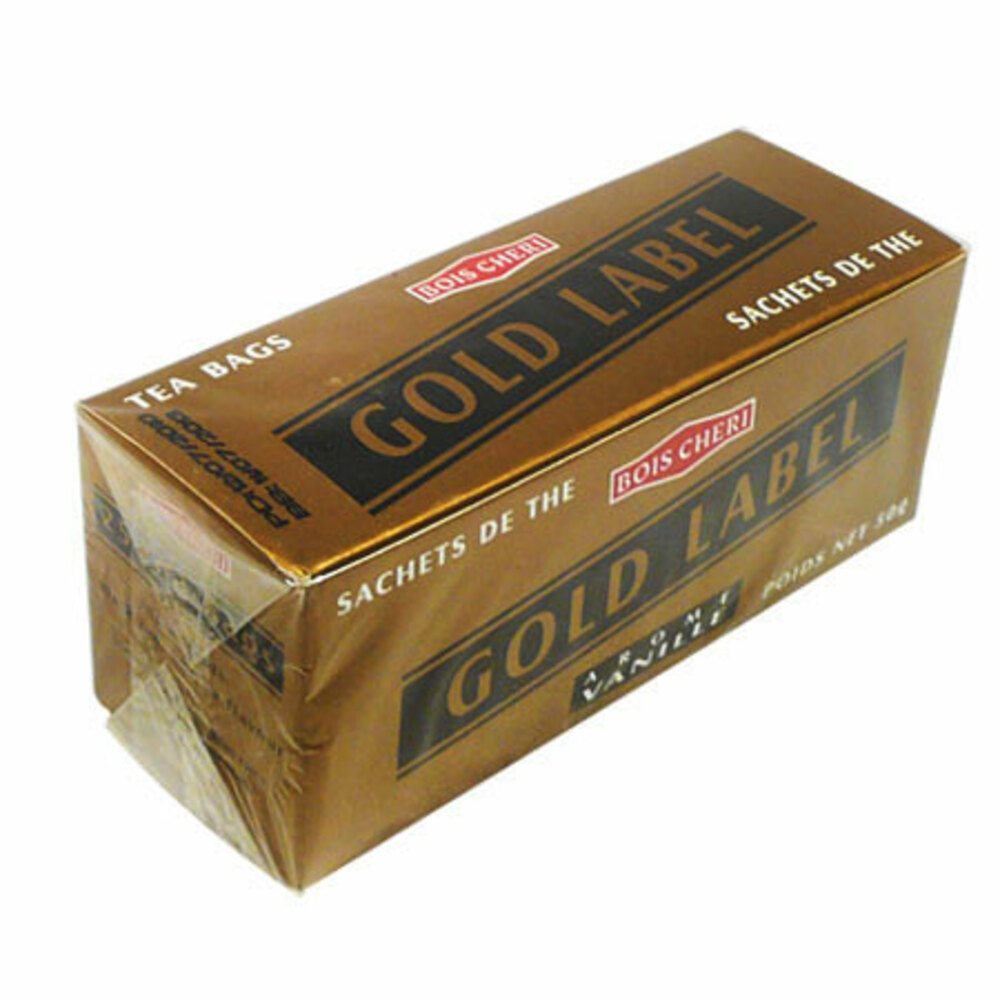 Tea Bags Gold Label 50g Black Tea with Vanilla Flavour [Pk 25] Bois ...