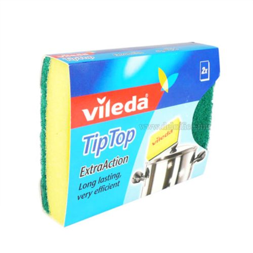 Sponge Scourer Ref FH077
Tip Top ExtraAction, W110*D70*T30mm [Pk 2]
Vileda
