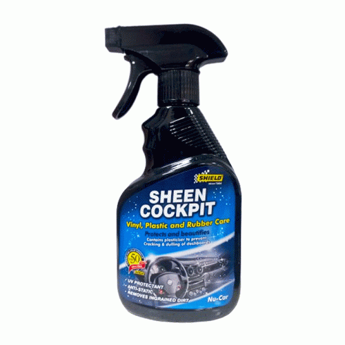 Car Sheen Cockpit Spray Ref SH110
350ml Vinyl, Plastic and Rubber Care
Shield