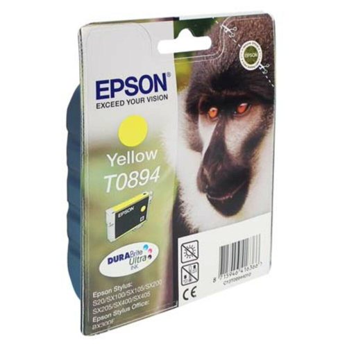 Inkjet Cartridge Ref T0894
Yellow C13T08944010 200 Pages
Epson