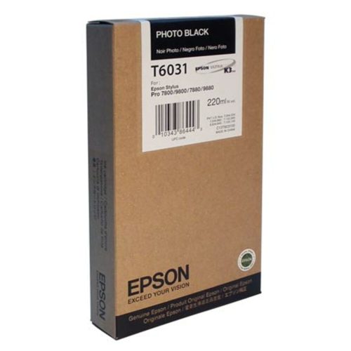 Inkjet Cartridge Ref T6031
220ml Photo Black C13T603100
Epson