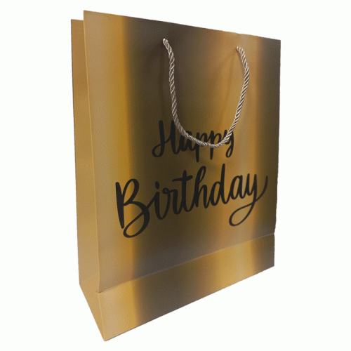 Paper Gift Bag Ref LC685-1A9P
HBirthday,16*12cm [Gold, Black]
FW - Image 2