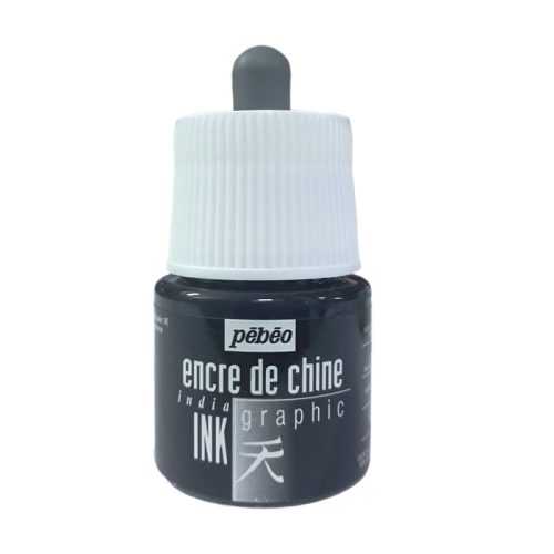 Chinese Ink For Graphic Instruments & Drawing
Black, 45ml
Pébéo