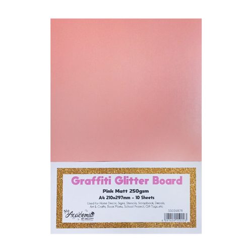 Glitter Board Ref 3018
A4 Pink Matt, 250gsm [Pk 10]
GB