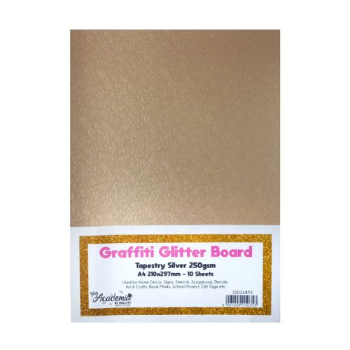 Glitter Board Ref 3287
A4 Tapestry Silver, 250gsm [Pk 10]
GB