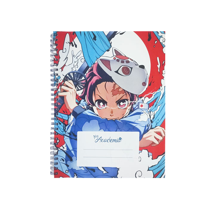 Spiral Notebook B5, 120 Sheets Ruled, Demon Slayer My Academia – MyAcademia