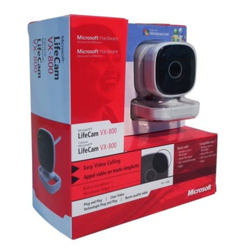 Webcam LifeCam VX-800
USB Built-In Microphone VGA Video Sensor
Microsoft