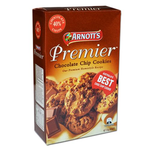 Biscuit Premier (Chocolate chip Cookies)
310g
Arnott's