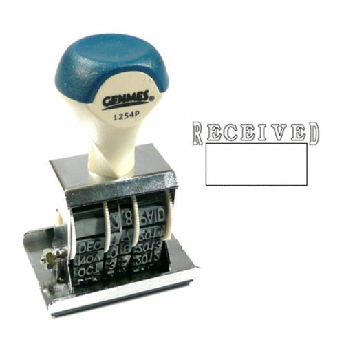 Dater Stamp RECEIVED Ref 1254R
4mm MMM DD YYYY
Genmes