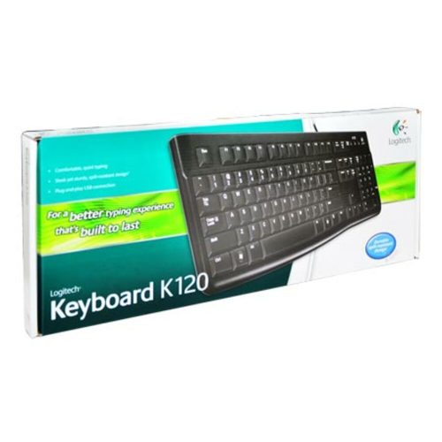 Keyboard K120 USB Black English Logitech - MyAcademia