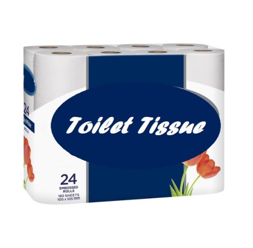 Toilet Tissue Rolls
W103mm, 2 Ply [Pk 24]
No Brand