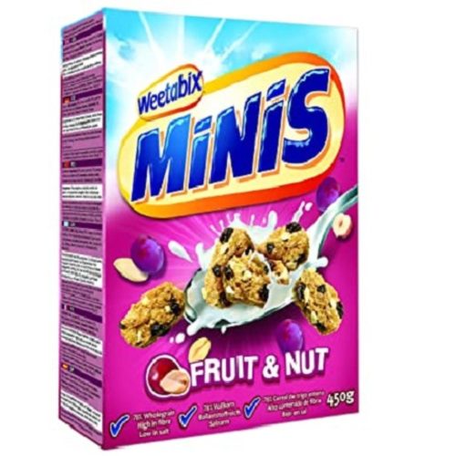 Cereal
450g Mini Fruit & Nut
Weetabix