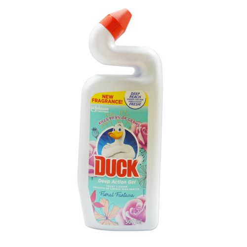 Toilet Cleaner Liquid
500ml Deep Action Gel, Floral Fantasia
Duck