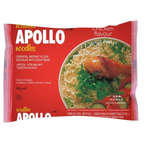 Instant Noodles
85g Chicken Flavour
Apollo