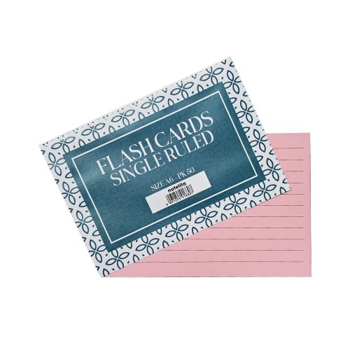 Flash Cards
A6 Ruled [Pk 50]
Notelita