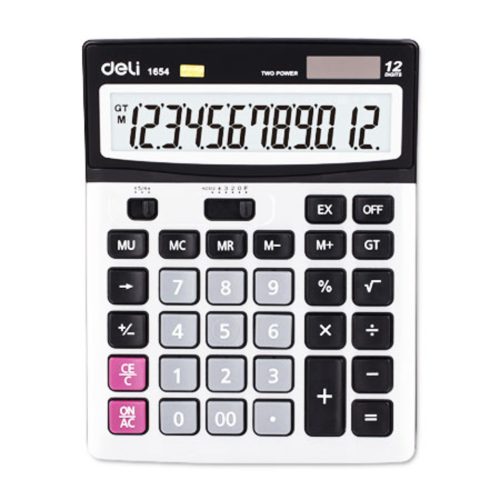 Desktop Calculator Ref E1654
12 Digits, W186*D147mm, Grey
Deli