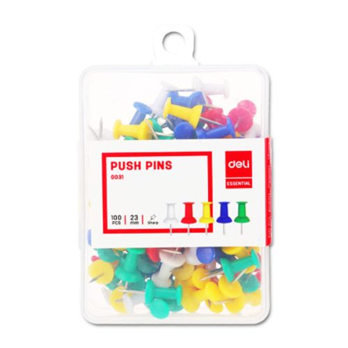 Push Pins Ref E0031
5 Mixed Colours [Pk 100]
Deli