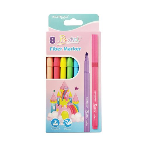 Colored Fiber Marker Ref KR972034
Pastel Pk 8 [Washable]
KeyRoad