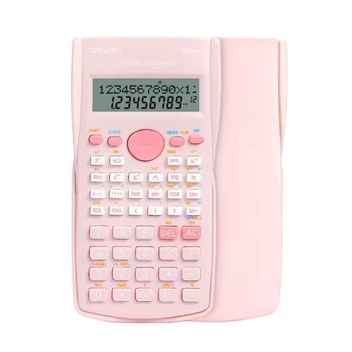 Scientific Calculator Ref D82MS PLUS
12 digits, 240F , dual power LR44 battery Abailable: Dark Blue, Light Blue, Light Pink
Deli - Image 3