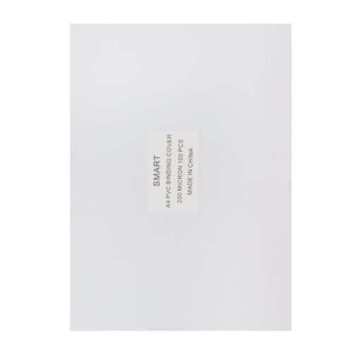 Binding Cover PVC
A4, Thickness 200 Mic Transparent [Pk 100]
Smart