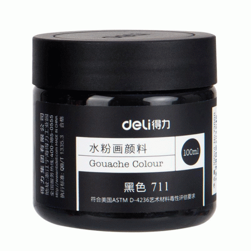 Gouache Ref 73888
100ml, Black 711
Deli