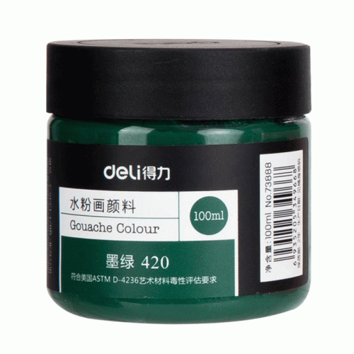 Gouache Ref 73888
100ml, Dark Green 420
Deli