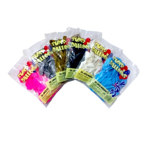 Standard Balloons
Avail: White, Black, Blue, Pink, Orange ,Gold & Silver [Pk 25]
CML - Image 2