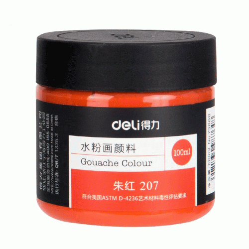 Gouache Ref 73888
100ml, Vermilion 207
Deli