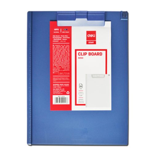 Clip Board Ref 9253
A4, Plastic Clip
Deli