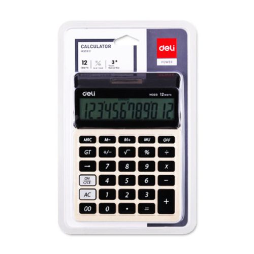 Desktop Calculator Ref M00951
12 Digits, W176*D128mm
Deli