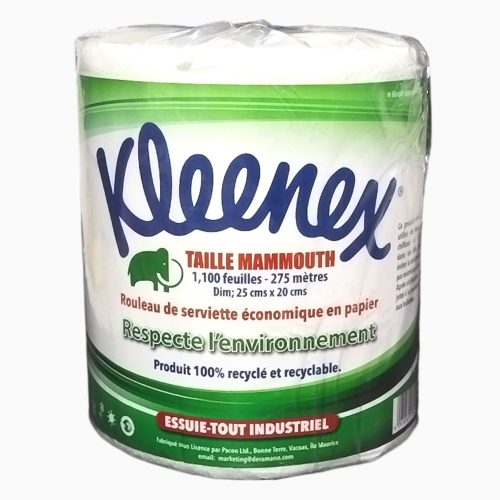 Kitchen Towel Roll Mammouth
Size: 25*20cm [1,100 Sheets]
Kleenex