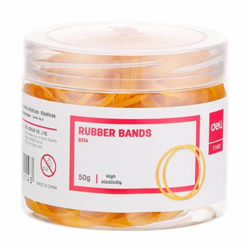 Rubber Bands Ref 3214
50g Brown
Deli