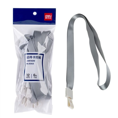 Lanyard Ref 8353
Rope width 1.5cm , Grey
Deli - Image 2