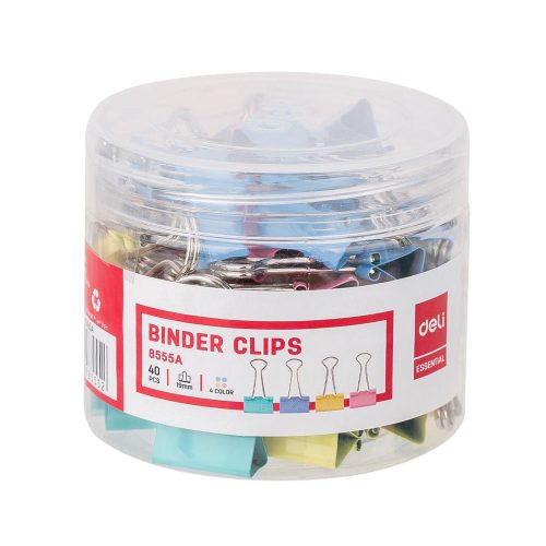 Binder Clips Ref 8555A
19mm, Colour Varies 0.75 Inch PVC Tube [Pk 40]
Deli