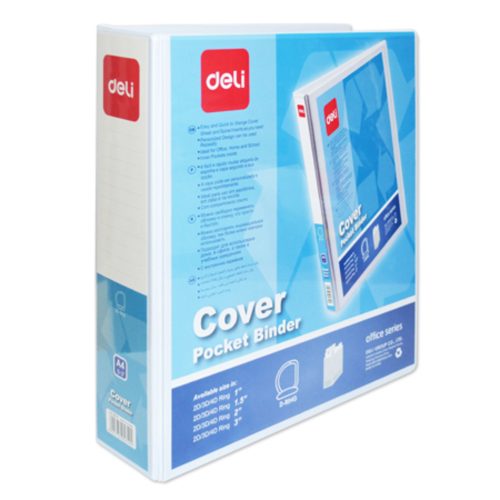 Ring Binder PVC Ref E5616N
A4, 2", 2D Ring, White
Deli
