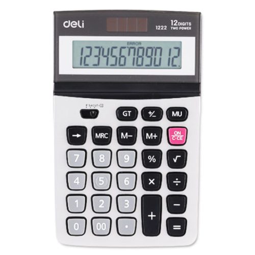 Desktop Calculator Ref E1222
12 Digits, W103*D167mm, Colour Varies
Deli