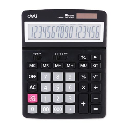 Desktop Calculator Ref E39259
16 Digits, W193*D139mm, Black
Deli