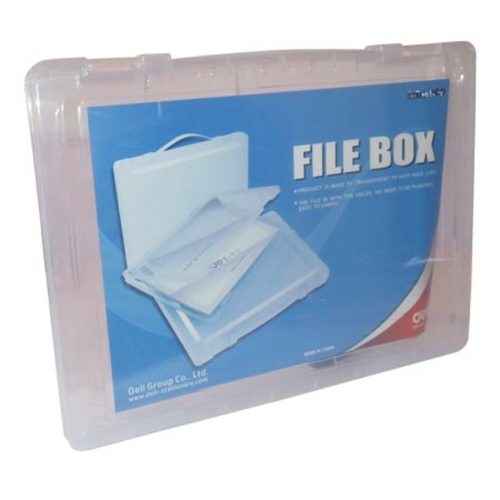 File Box Ref E5702
A4, Transparent
Deli