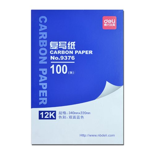 Carbon Paper Ref 9376
A4, 100 Sheets
Deli