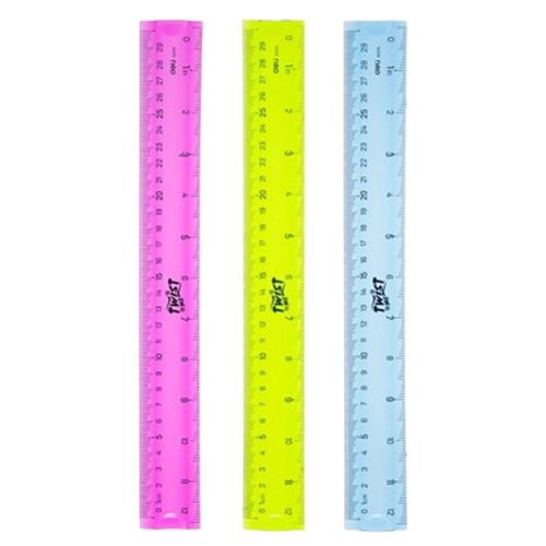 Plastic Ruler Flexible Ref 6209
12"/ 30cm Twist me Colour varies
Deli - Image 2