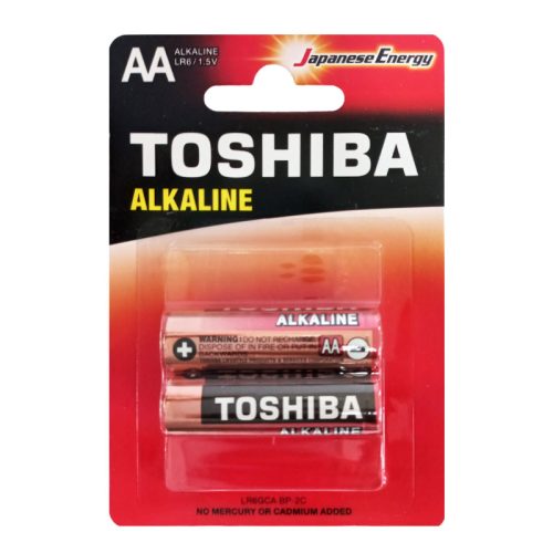 Battery Alkaline AA
LR 6/1.5V (pk2)
Toshiba