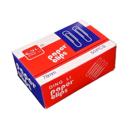 Paper Clips
78mm, Nickel Plated [Pk 50]
No Brand