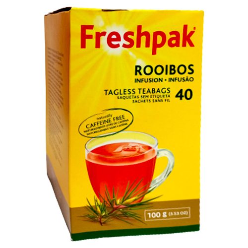 Tea Bags Tagless
Rooibos Caffeine Free [Pk 40]
Freshpak