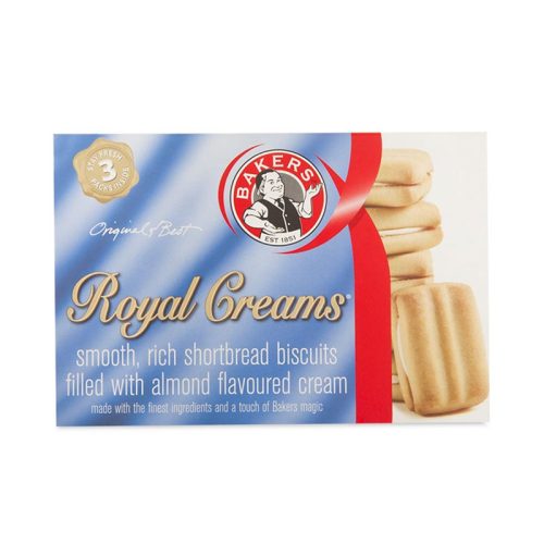 Biscuit Royal Creams
280g Almond Cream
Bakers