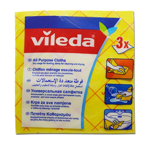 Microfibre Cloth Ref FH015
W380*D380mm, Assorted Colours [Pk 3]
Vileda