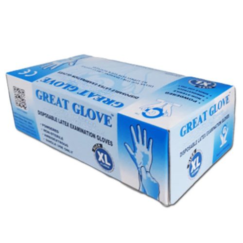 Gloves Latex
Disposable Gloves Xtra Large [Pk 100]
Great Gloves